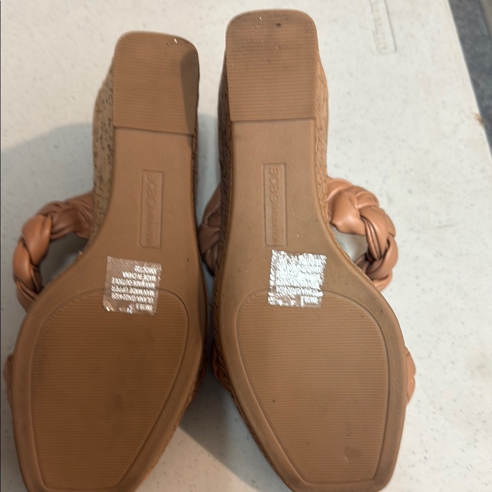 Bcbgeneration Tan Braided Heels - image 3